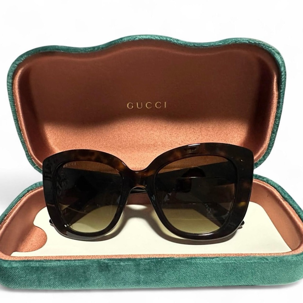Gucci Brown Tortoise Sunglasses
